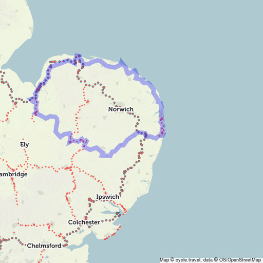 cycle travel map