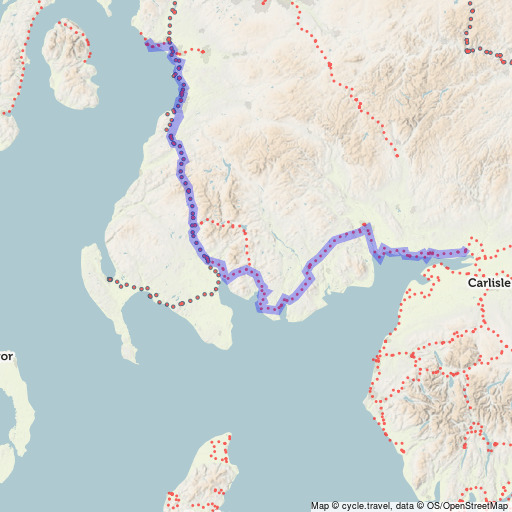 cycle travel map