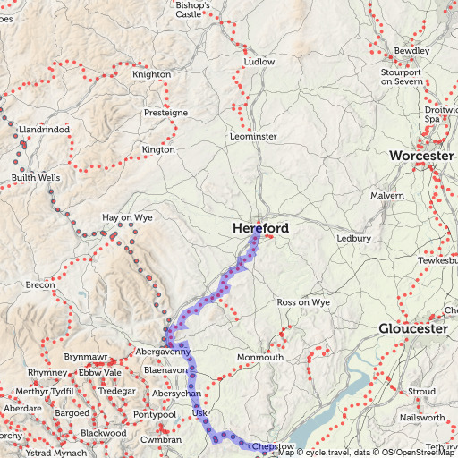 Chepstow to Hereford cycle route | cycle.travel