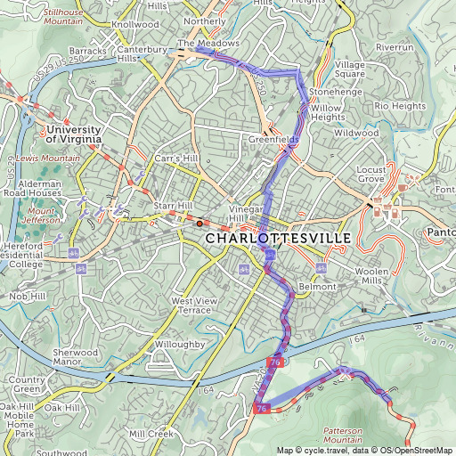 Bike map Cycle route planner cycle.travel