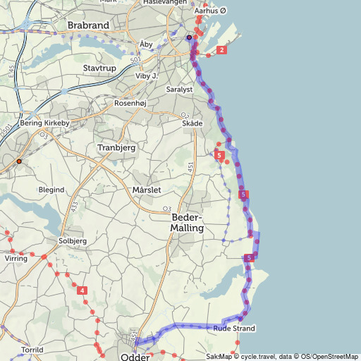 Bike map Cycle route planner cycle.travel