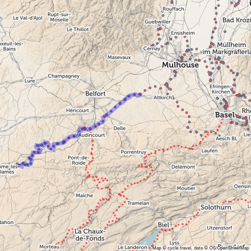 Bike map Cycle route planner cycle.travel