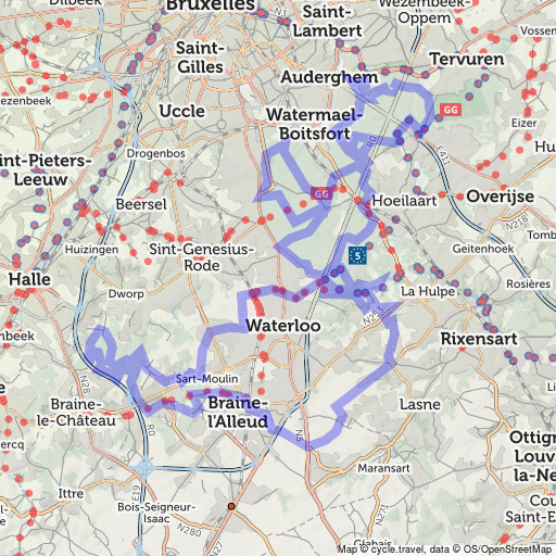 Bike map Cycle route planner cycle.travel