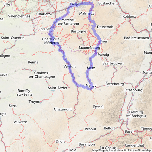 Bike map Cycle route planner cycle.travel