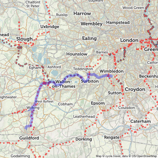 Bike map Cycle route planner cycle.travel