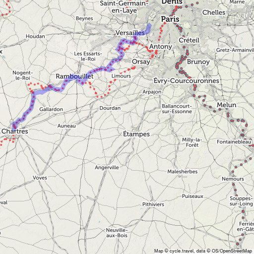 Bike map Cycle route planner cycle.travel
