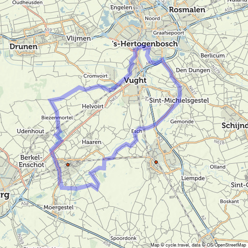 Bike map Cycle route planner cycle.travel