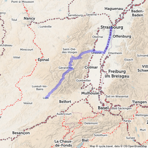 Bike map Cycle route planner cycle.travel