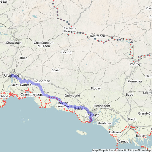 Bike map Cycle route planner cycle.travel