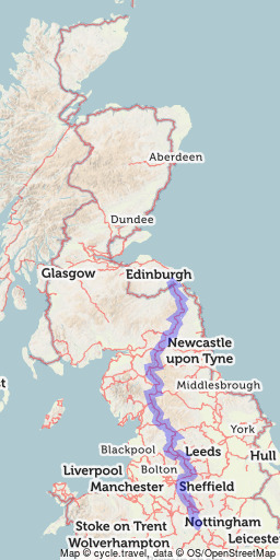 Pennine Cycleway cycle route | cycle.travel