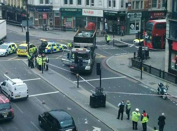 Ludgate Circus fatal accident: © G4Lycra (Twitter), .